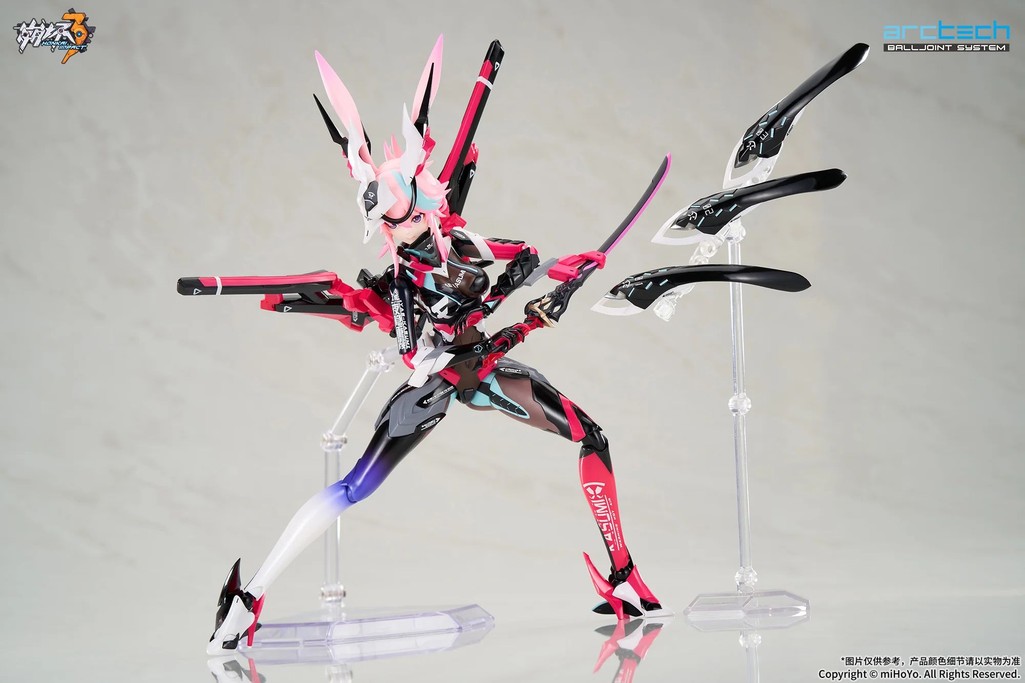 ARCTECH Posable Series Sakura Yae Darkbolt Jonin Neon Shade Ver. 1/8 Scale Action Figure - Image 8