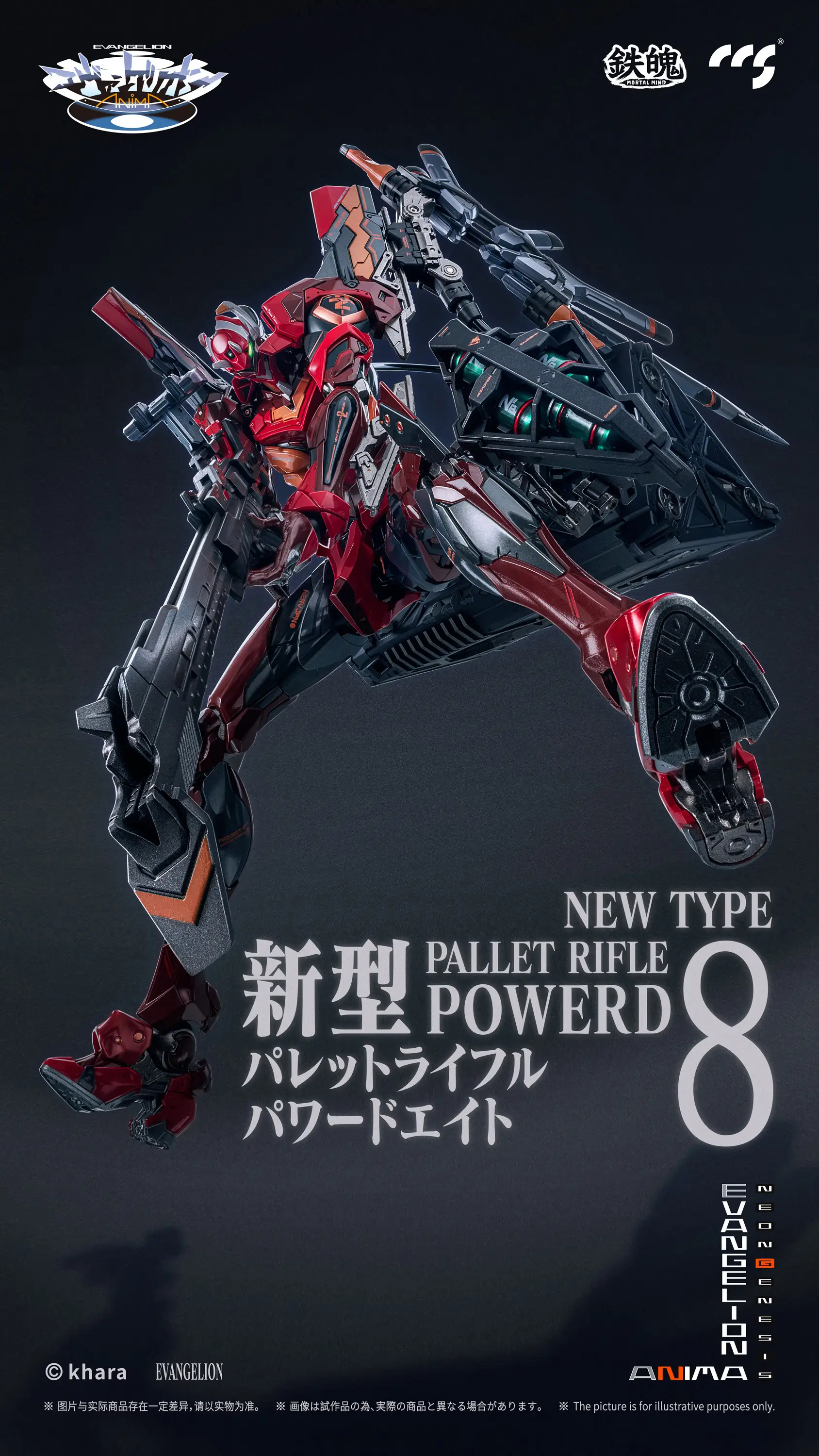 Evangelion Anima Mortal Mind Evangelion Unit-02 Type II Alloy Action Figure - Image 14