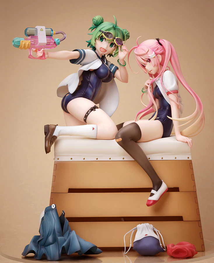Midori & Pink Sukumizu 1/5.5 Scale Figure - Image 2