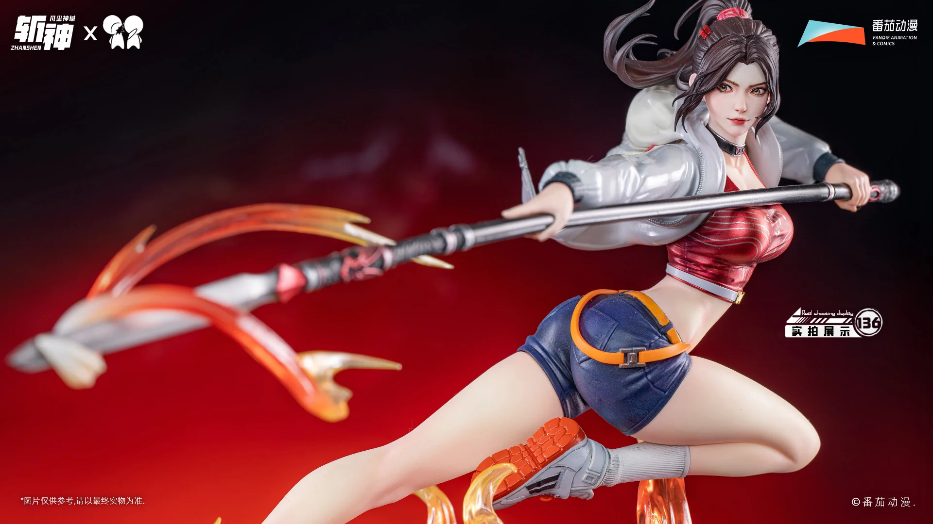 Slay The Gods Hong Ying Rose Fire Feather Cloak 1/6 Scale Figure - Image 3