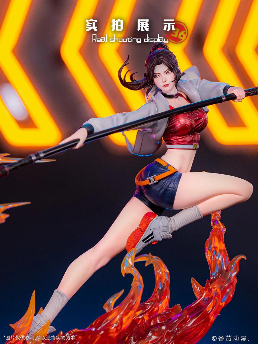 Slay The Gods Hong Ying Rose Fire Feather Cloak 1/6 Scale Figure - Image 5