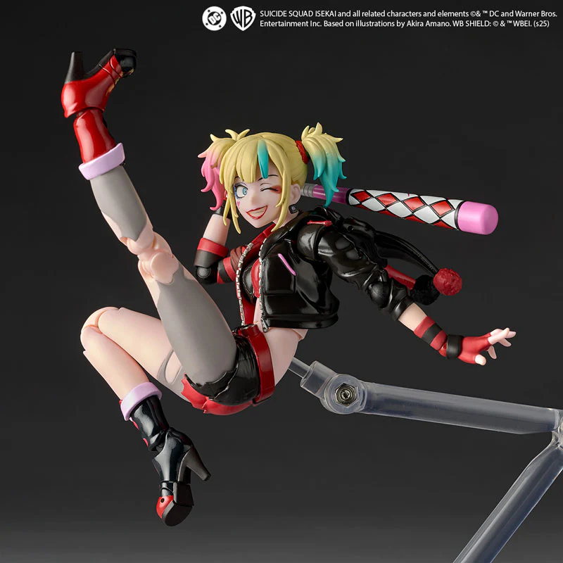 Revoltech Amazing Yamaguchi Harley Quinn Suicide Squad Isekai Ver. - Image 4