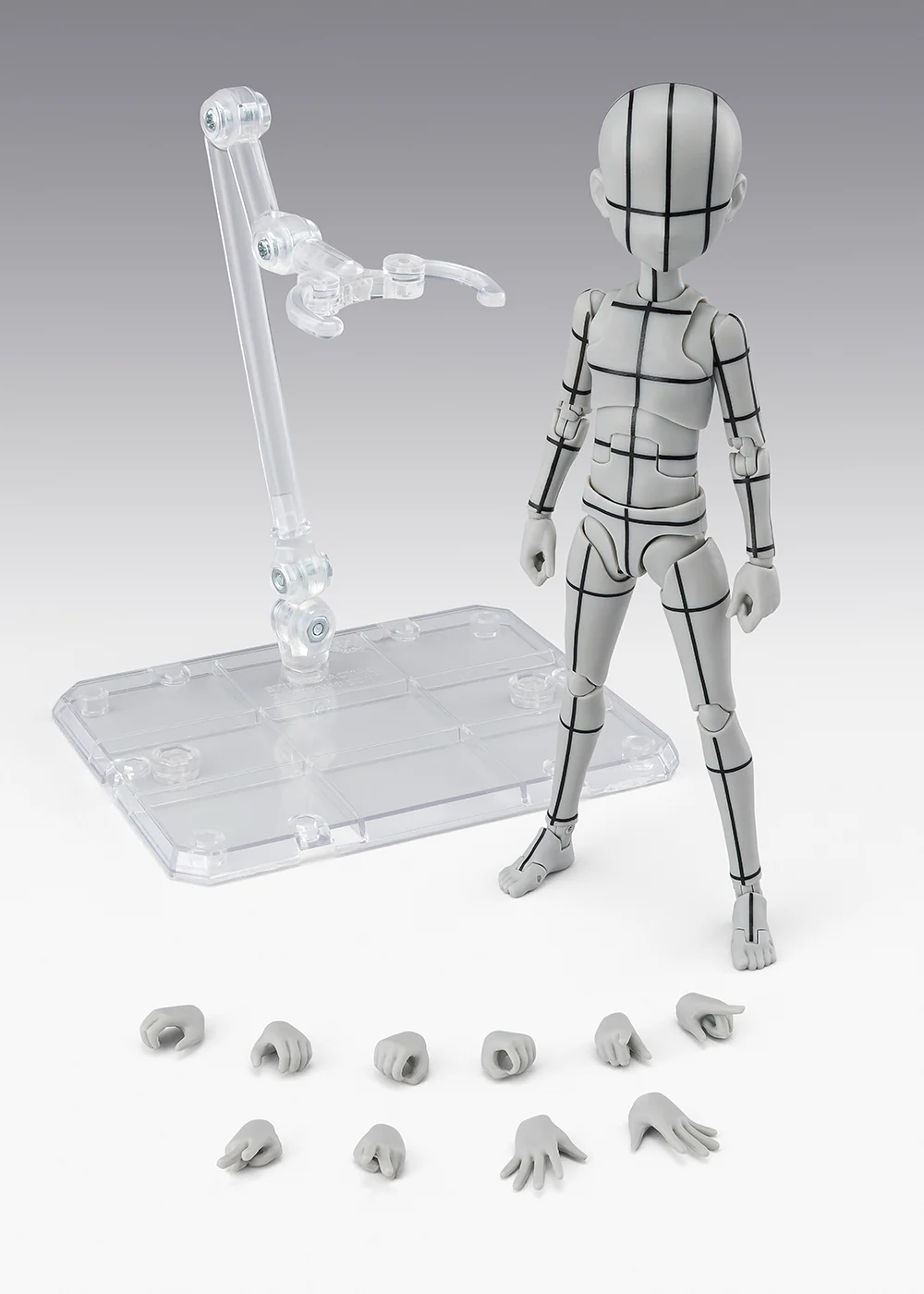 S.H.Figuarts Body-Kun -Ken Sugimori- Edition -Wireframe- (Gray Color Ver.) - Image 7