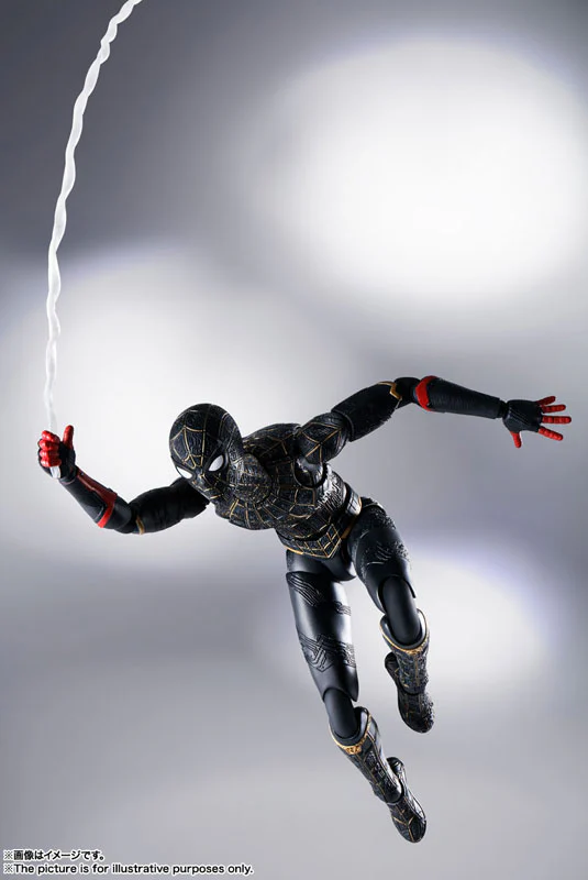 S.H.Figuarts Spider-Man [Black & Gold Unit] (SPIDER-MAN: No Way Home) Special Set - Image 6