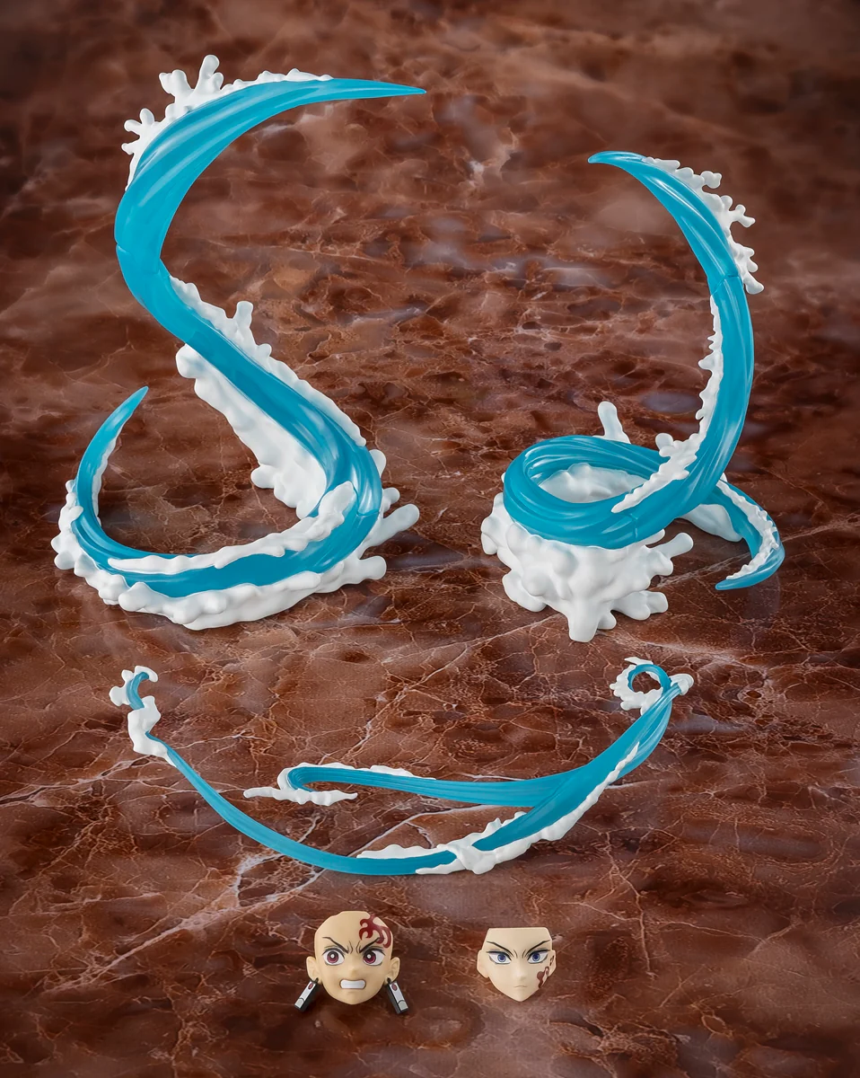 S.H.Figuarts Tanjiro Kamado and Giyu Tomioka Water Breathing Effect Set