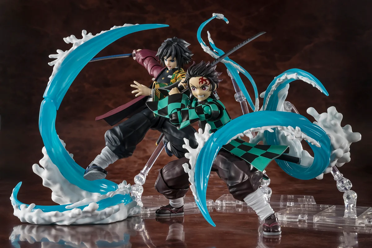 S.H.Figuarts Tanjiro Kamado and Giyu Tomioka Water Breathing Effect Set - Image 6