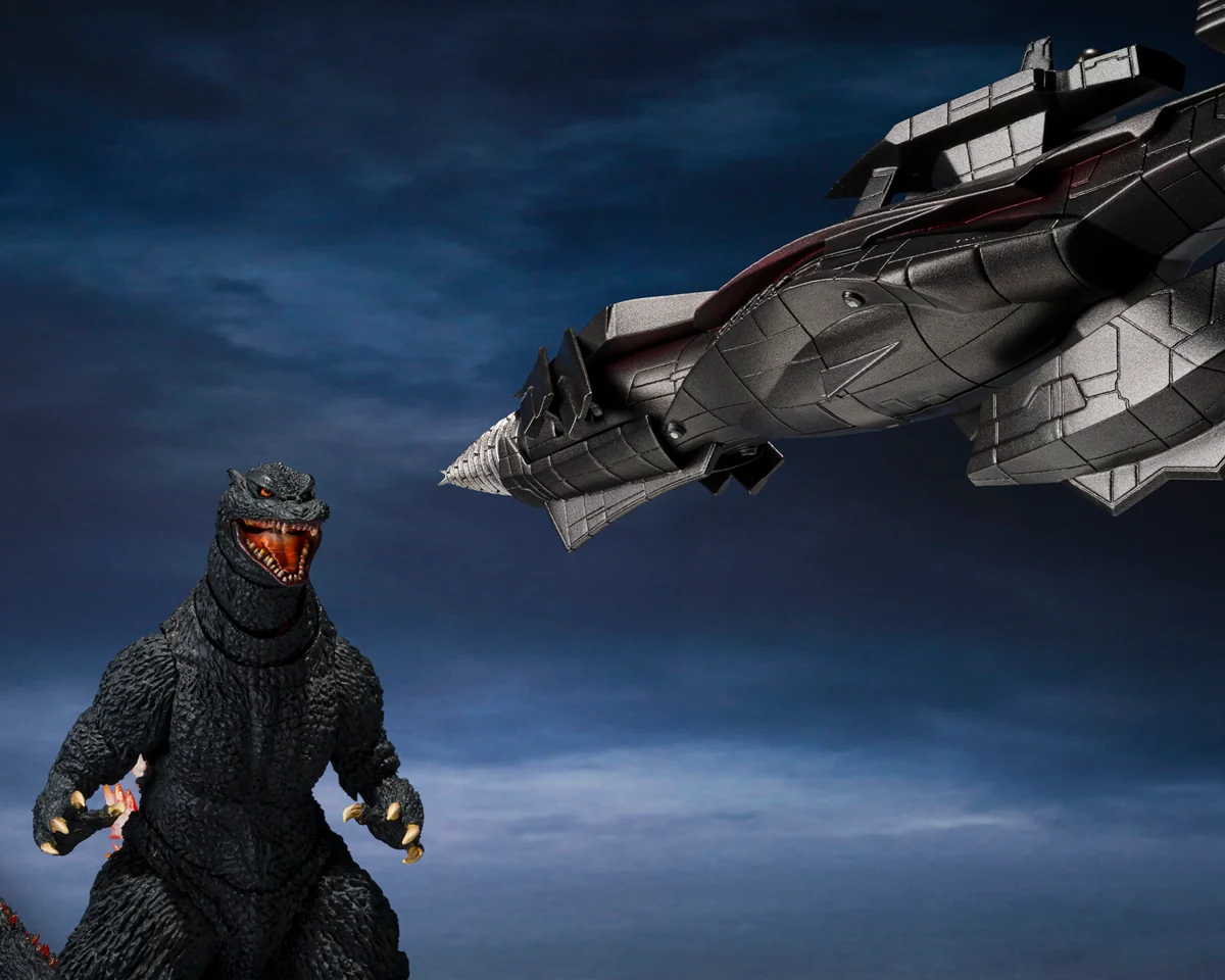 S.H.MonsterArts Godzilla (2004) Heat Ray Ver. Vs New Gotengo - Image 8