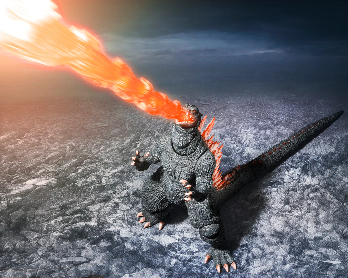 S.H.MonsterArts Godzilla (2004) Heat Ray Ver. Vs New Gotengo - Image 9