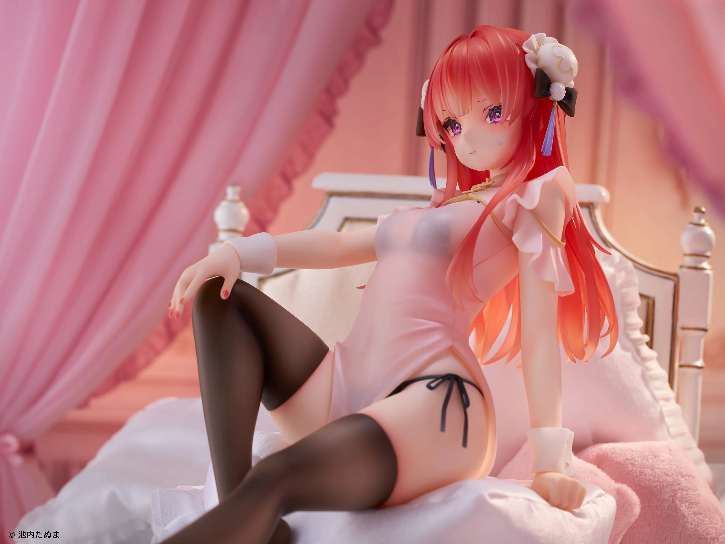 Silky Slinky by Tanuma Ikeuchi – Anna (See-Through China Dress Ver.) 1/6 Scale Figure - Image 10