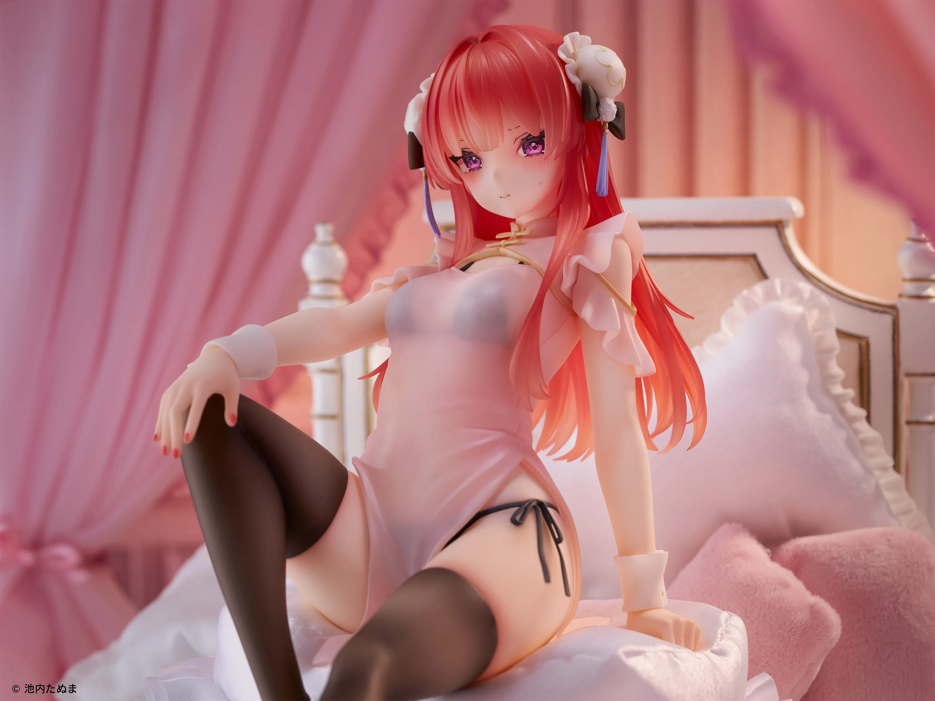 Silky Slinky by Tanuma Ikeuchi – Anna (See-Through China Dress Ver.) 1/6 Scale Figure - Image 9